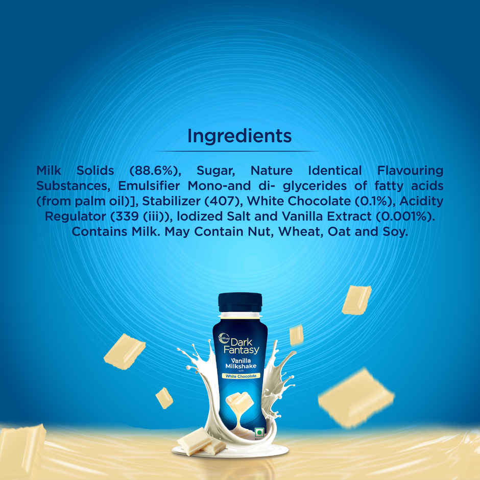 Sunfeast Dark Fantasy Vanilla Milkshake With White Chocolate Combo