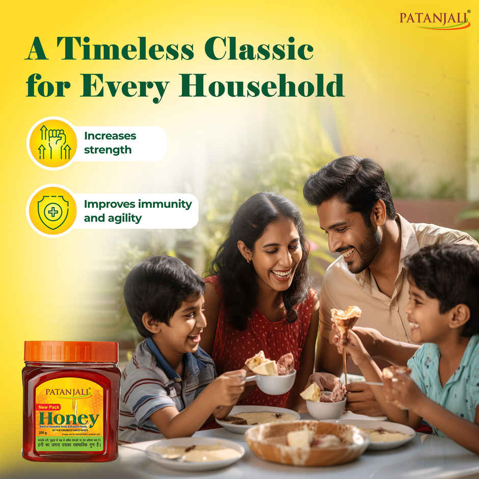 Patanjali Honey Natural Shahed No Added Sugar Sahad