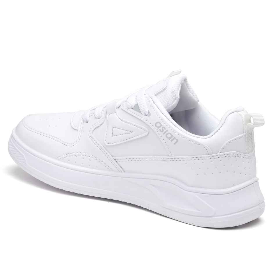 Asian Men s Moscow-01 Full White Sneakers | UK-6