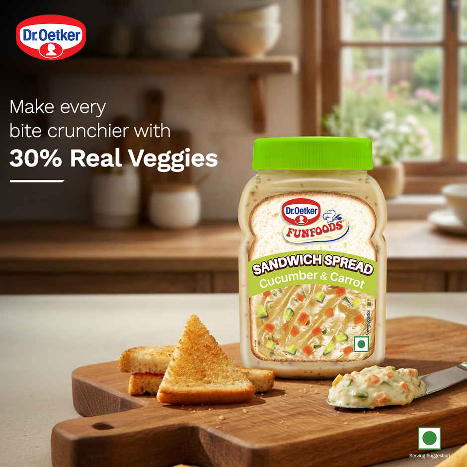 Dr. Oetker Fun Foods Veg Cucumber & Carrot Sandwich Spread