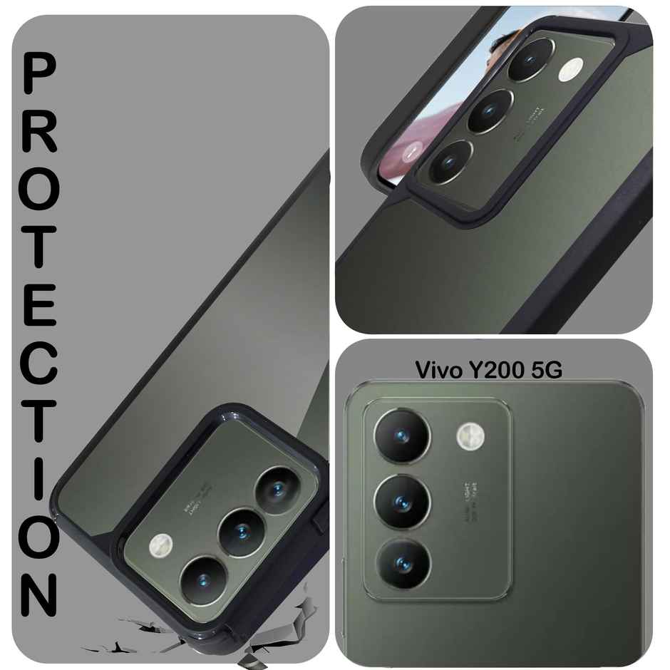 Artistque Case for Vivo T3 5g | Vivo Y200e 5g TPU Back Cover - Transparent Shockproof