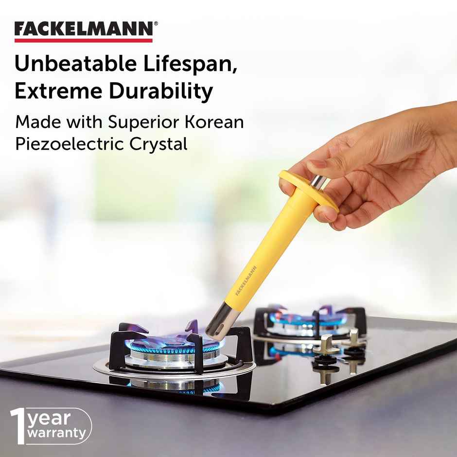 Fackelmann ABS Material Gas Stove Lighter | Ergonomic Design | Colour May Vary