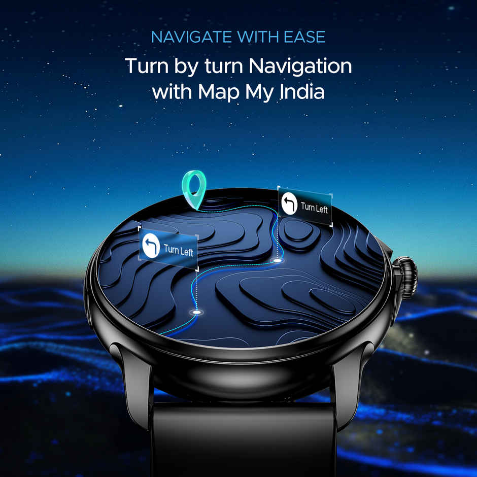 boAt Lunar Oasis Smartwatch | 1.43" AMOLED Display | BT Calling - Active Black