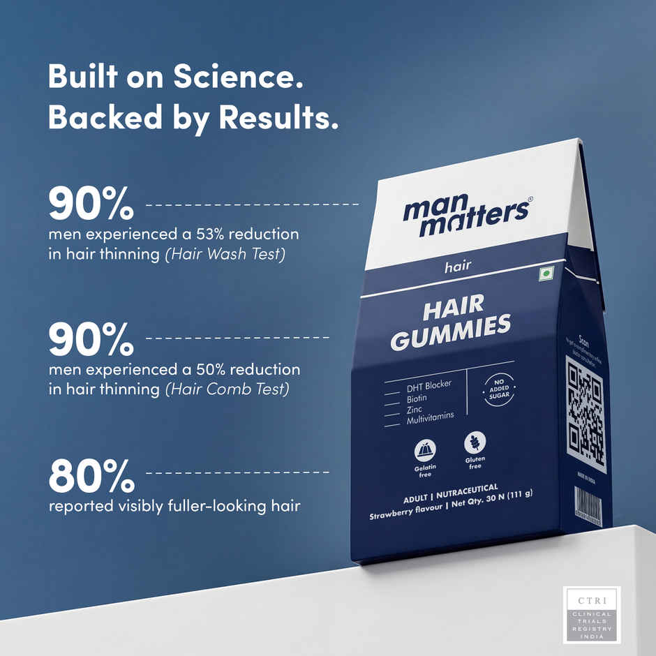 Man Matters Nourish Biotin Hair Gummies 30S Pack