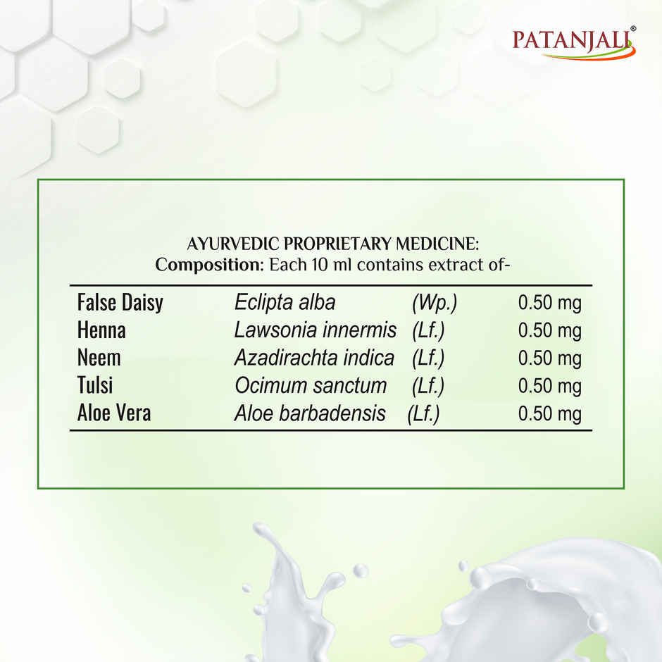 Patanjali Kesh Kanti Milk Protein Hair Cleanser Shampoo Scalp Cleansers for Strong Hair