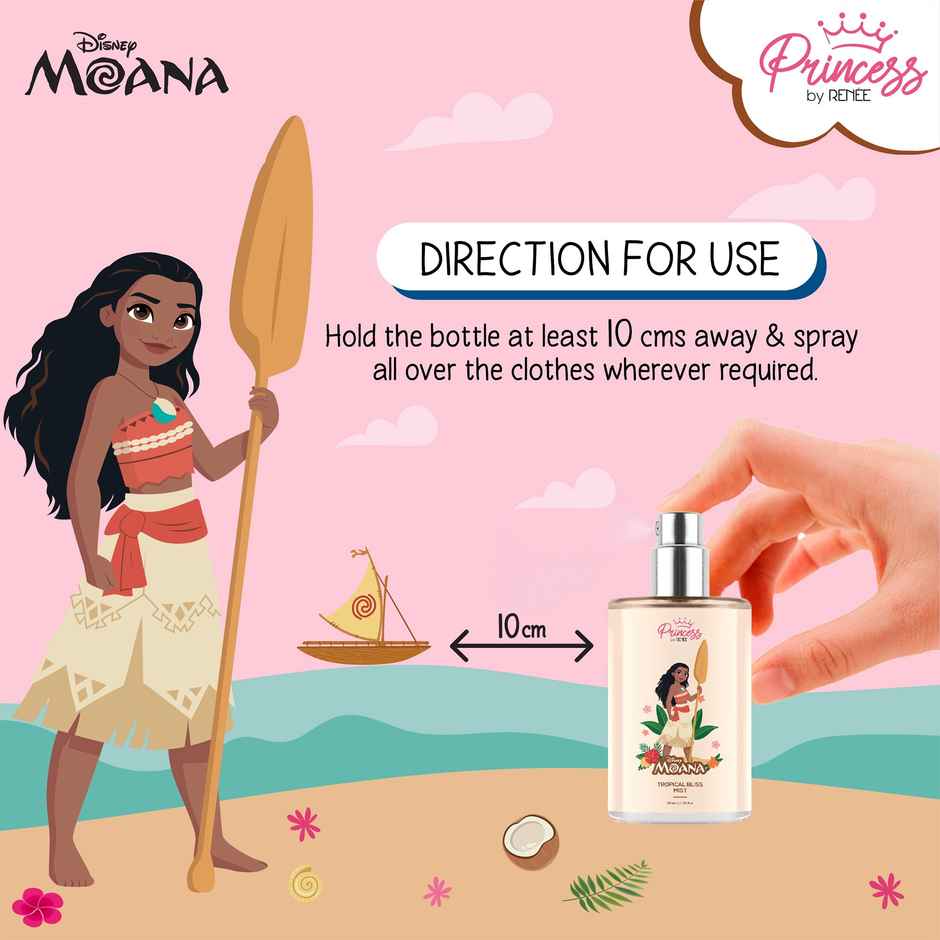 Renee Princess by Renee Disney Moana Tropical Bliss Fragrance Mist
