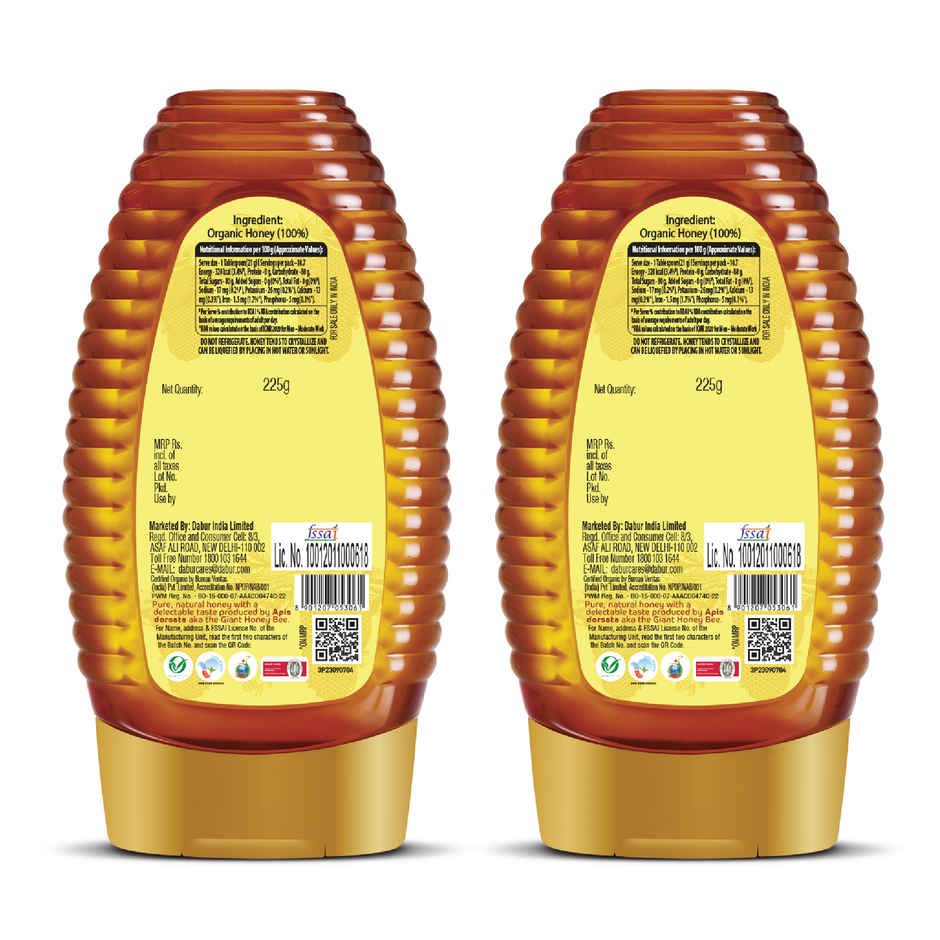 Dabur Honey Organic Squeezy