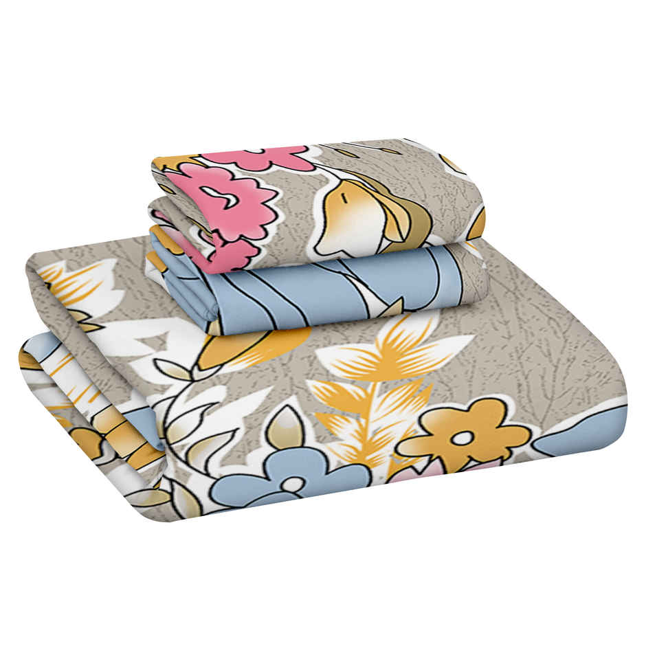 Story@Home Luxury 250 TC Premium Bedsheet | Gift Set