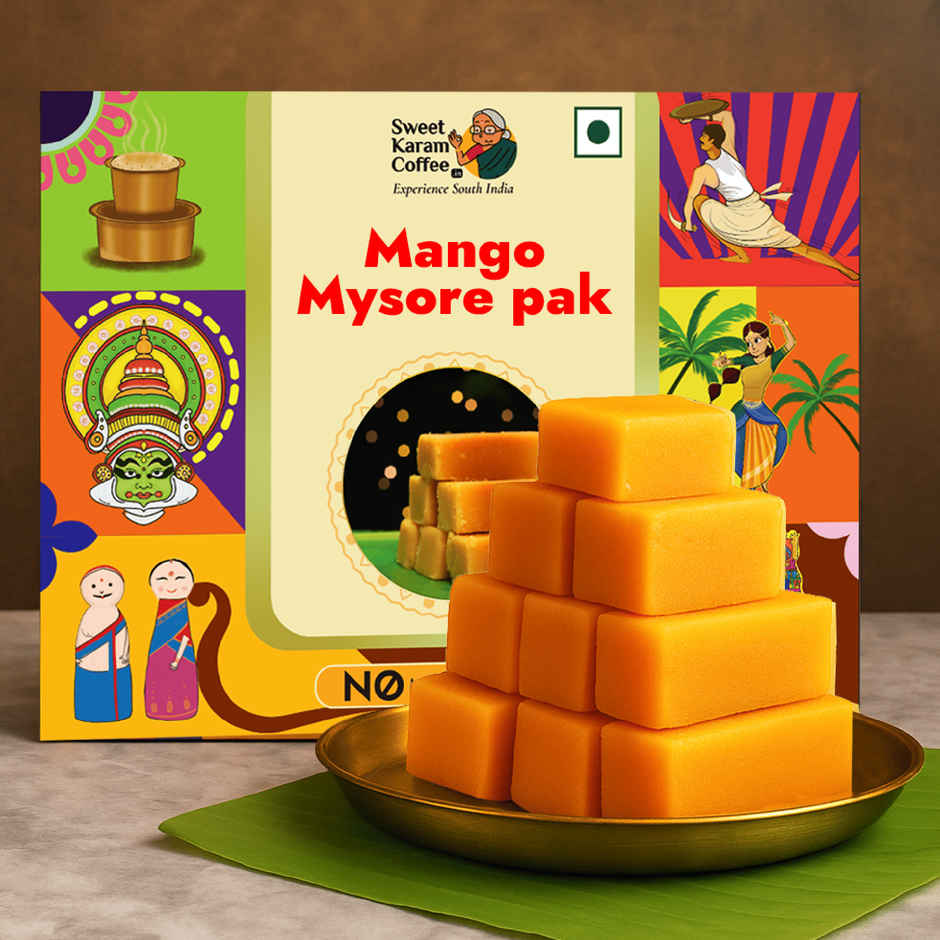 Sweet Karam Coffee Mango Mysore Pak by Sweet Karam Coffee - No Preservatives