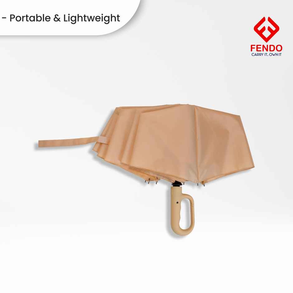 Fendo Clutch 20 Inch 3 Fold Umbrella | Peach