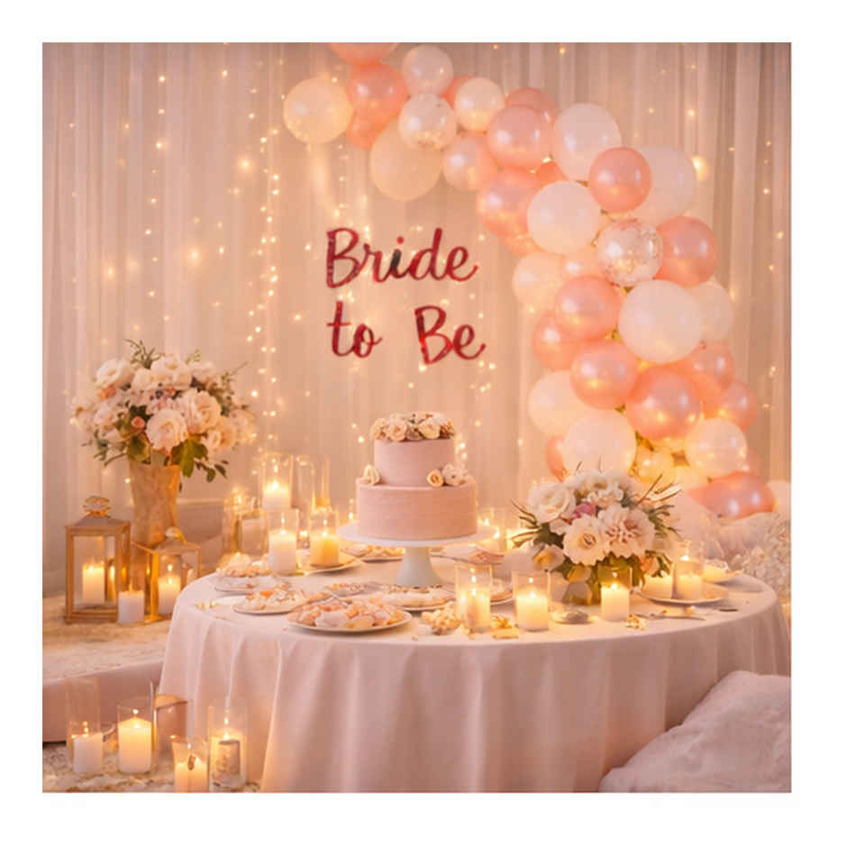 Rose Gold Bride To Be Decoration Kit with Banner & Balloons | BeyondLuv