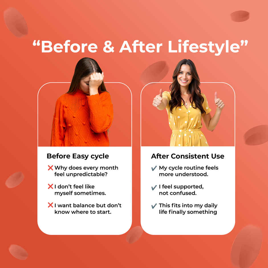 OYB PCOS Support Supplement for Women with Myo-Inositol & NAC for Hormonal Balance | OYB Easy Cycle