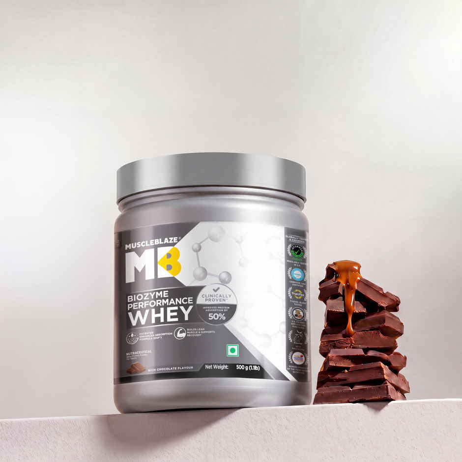 Muscleblaze Biozyme Performance Whey Protein Powder, (Rich Chocolate)