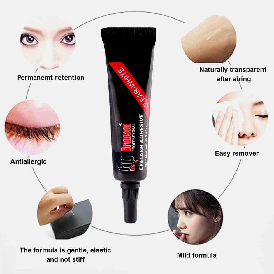 Bronson Professional Eyelash Glue Adhesive Clear White & Waterproof