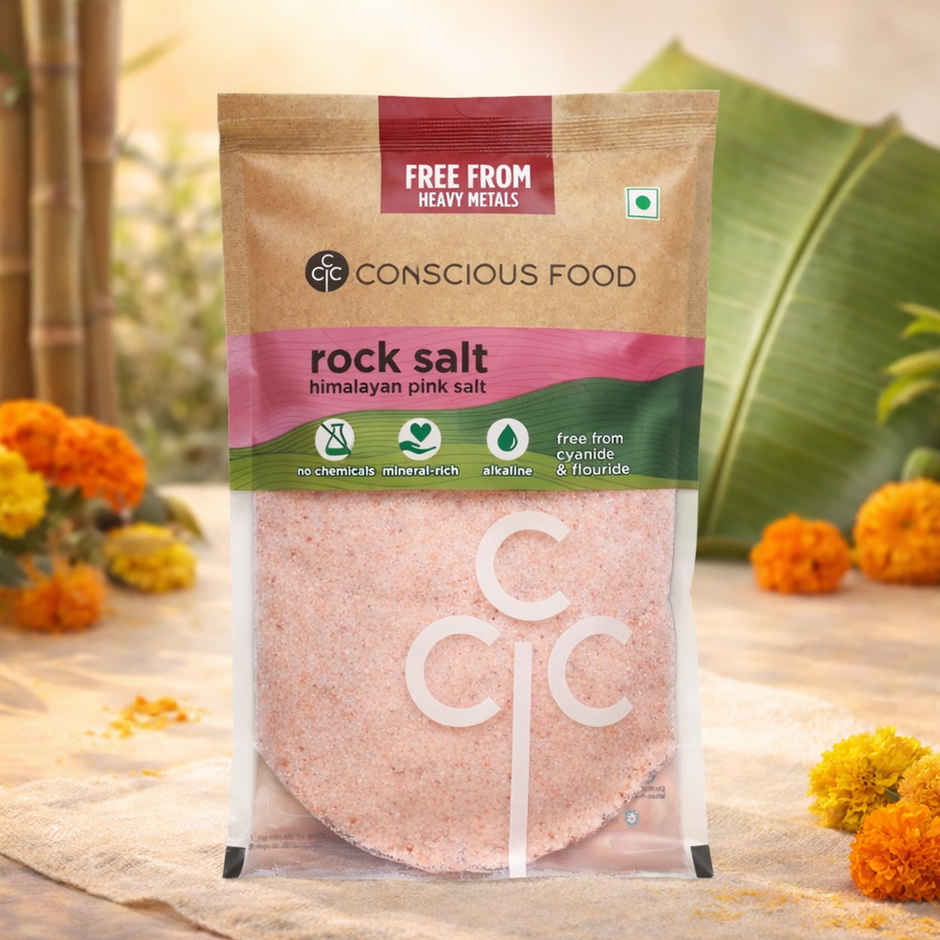 Conscious Food Rock Salt | Unprocessed | Pure And Natural