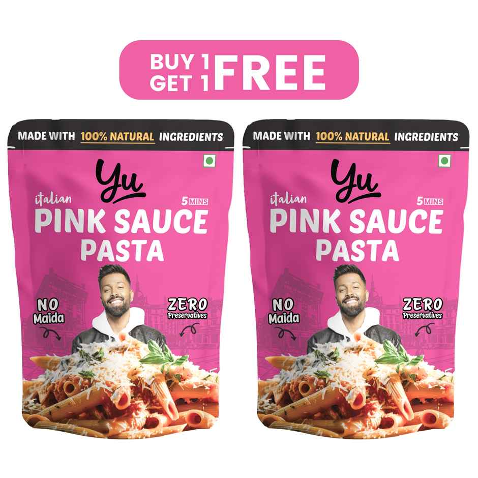 Yu Pink Sauce Instant Wheat Pasta | Penne - Combo Pack