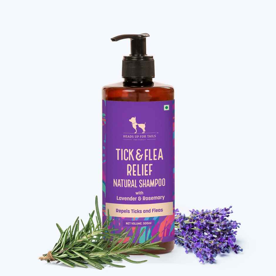 HUFT Natural Flea and Tick Relief Dog Shampoo Lavender Rosemary