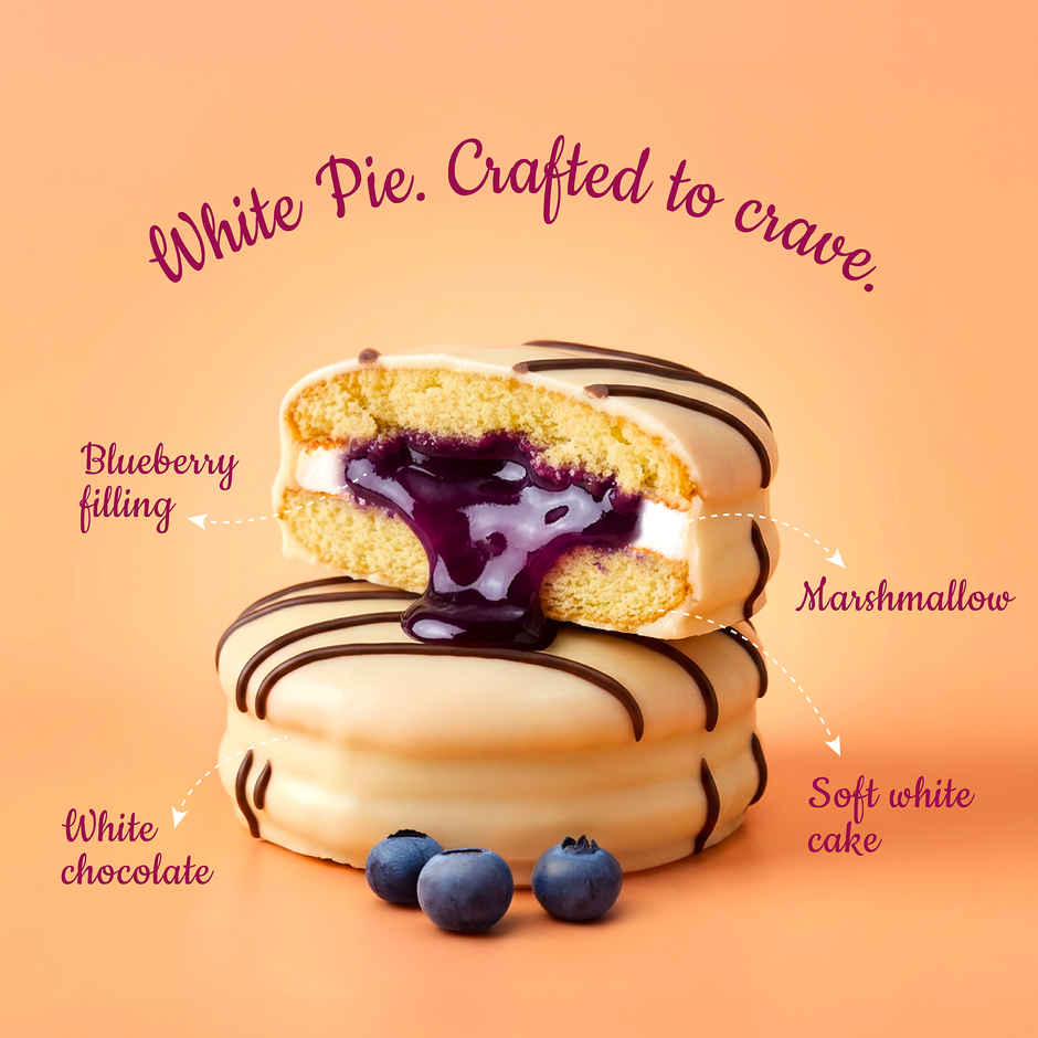 Orion Snow Dazzle Pie Blueberry Soft White Cake