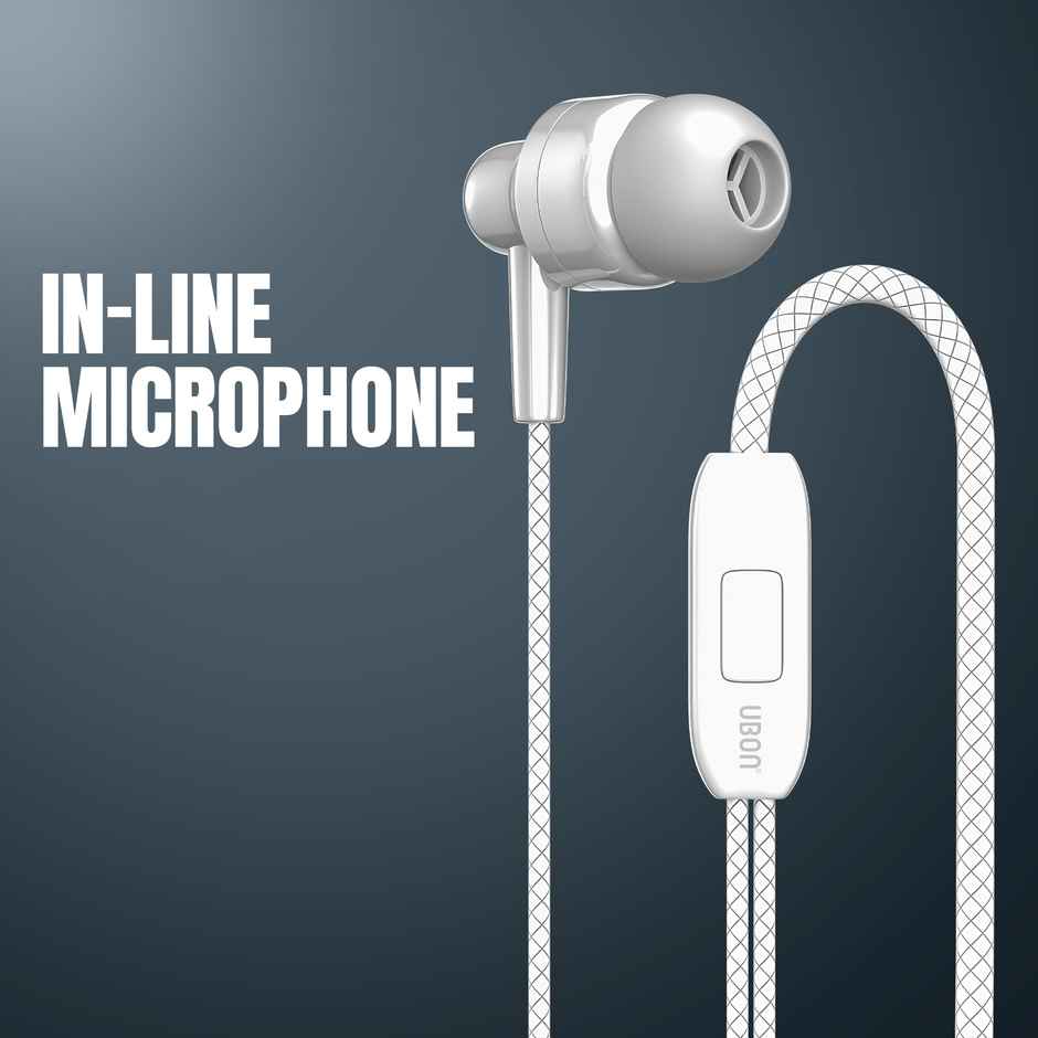 UBON B6 Wired Earphones | Stereo Sound | BIG Daddy Bass | High Quality and Lightweight | Soft Cable