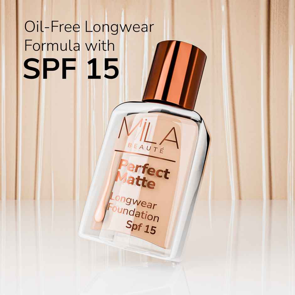 Mila Beaute Perfect Matte Foundation Lightweight & SPF15 - Skin