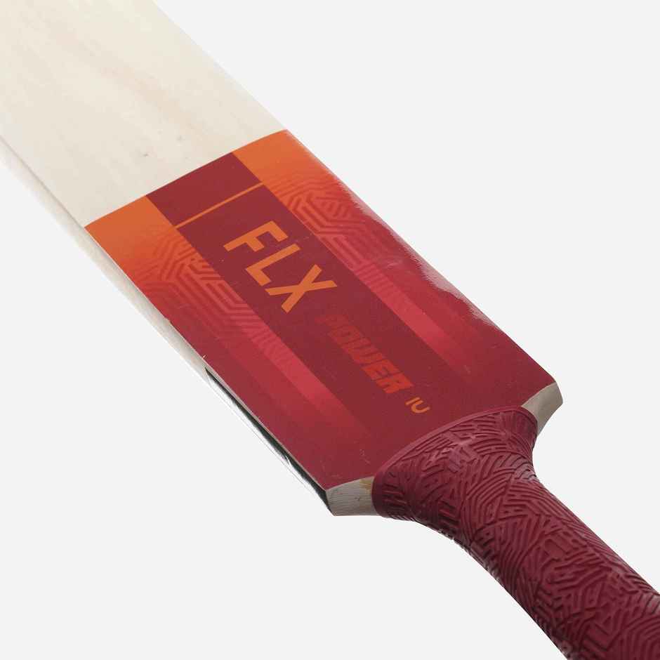 Decathlon FLX Adult Soft & Medium Tennis Ball Cricket Bat | Red | Size 6