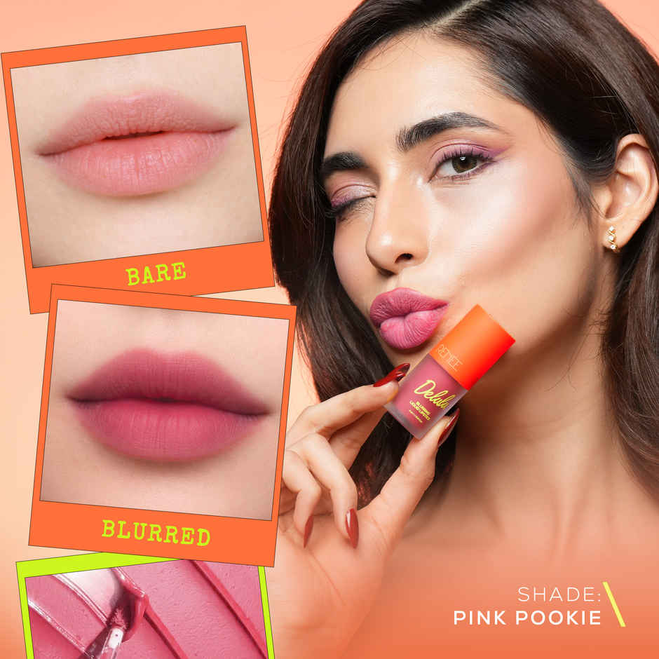 RENEE Delulu Blurring Matte Liquid Lipstick With Jojoba Oil & Rosehip Oil Pink Pookie