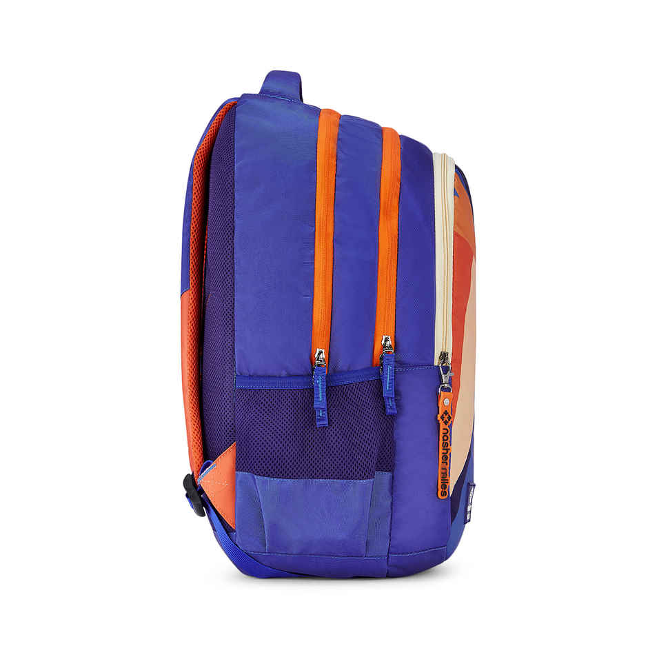 Nasher Miles Modern Polyester Laptop Backpack with Raincover & Front Organiser | Blue - 45 L