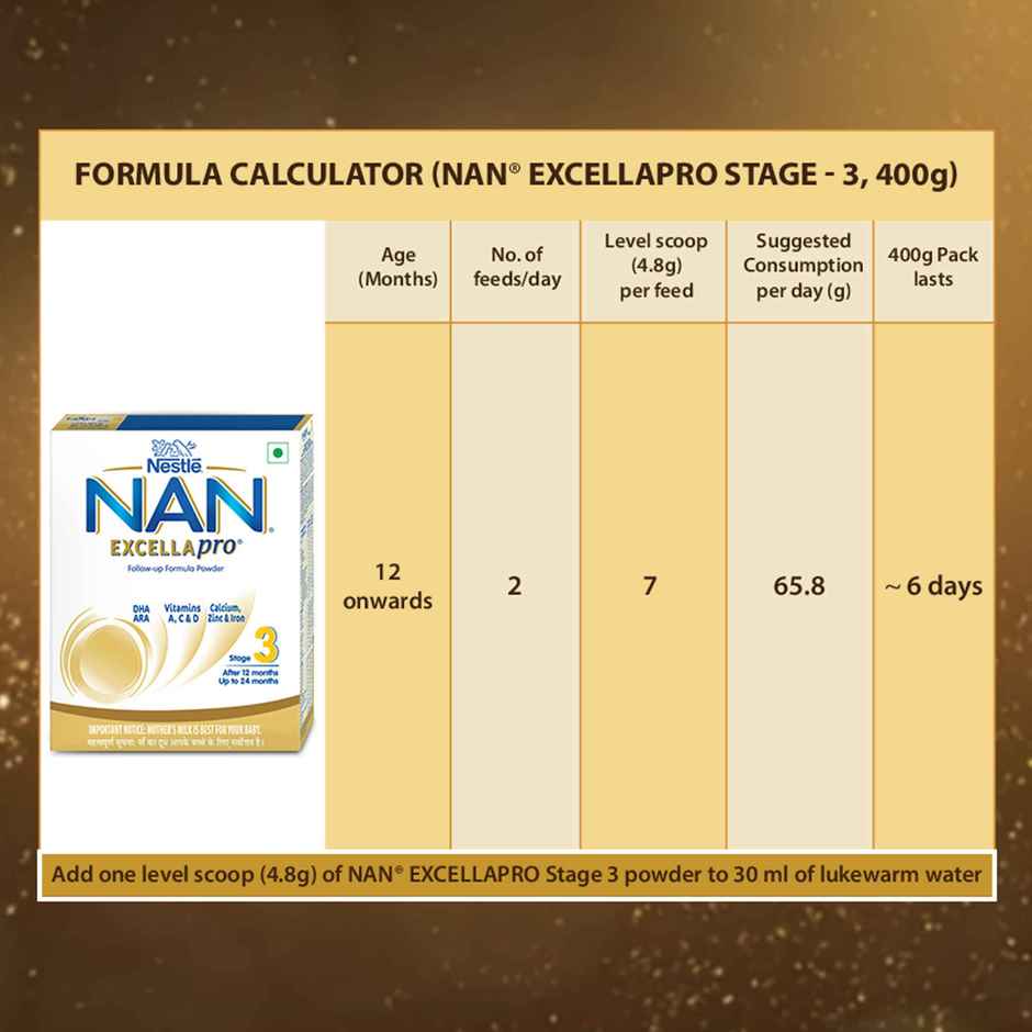 Nestle Nan Excellapro Stage 3 Follow-Up | 12 - 24 M