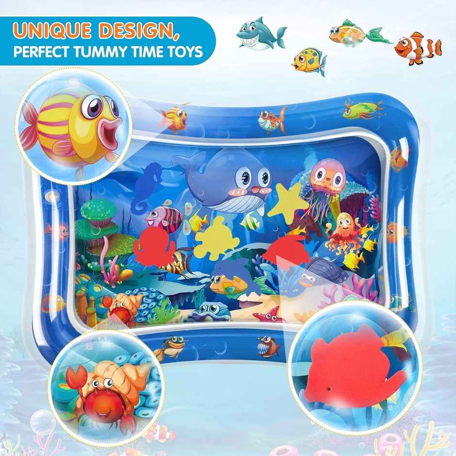 Kidology Water Play Mat for Babies | Tummy Time Leakproof Water Mat for Baby Kids Toddlers