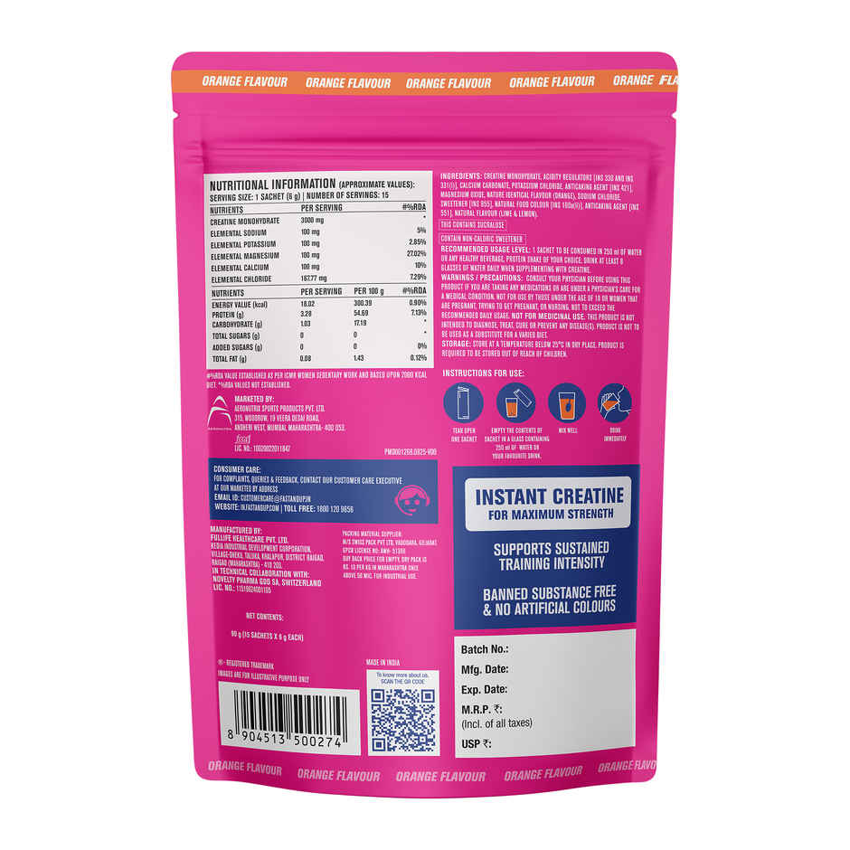 Fast & Up Creatine+Electrolytes | Easy Mix Sticks