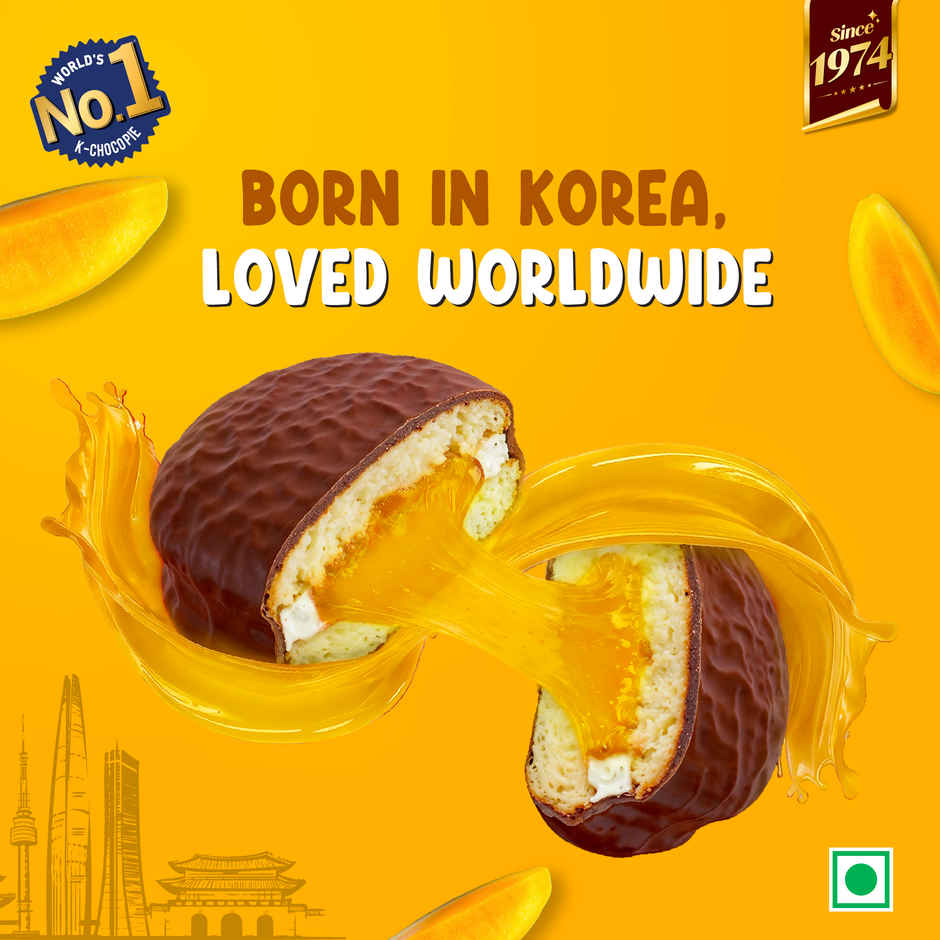 Orion Mango Choco Pie | Cake Snack