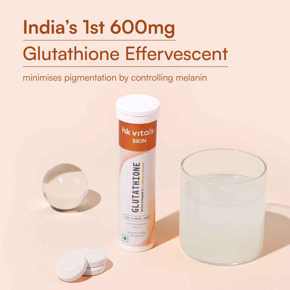 hk vitals Glutathione Lemon 15 Effervescent Tablet