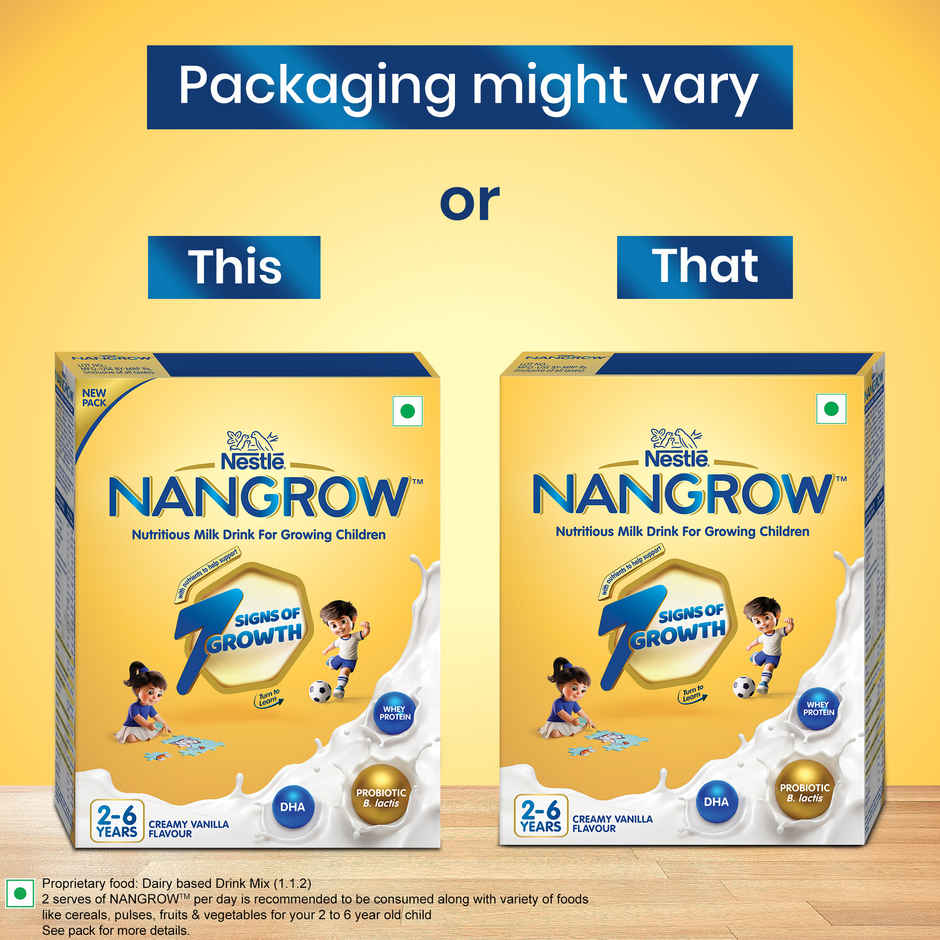 Nestle Nangrow Vanilla Drink Mix | For 2 - 6 years Kids