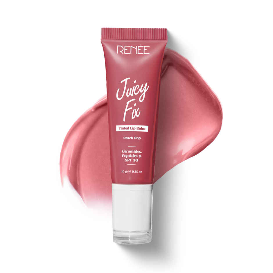RENEE Juicy Fix Tinted Lip Balm SPF 30 Peach Pop