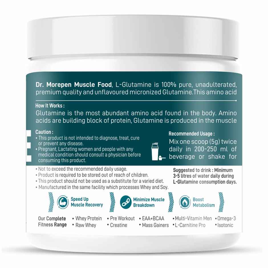 Dr. Morepen L-Glutamine for Post Workout Recovery