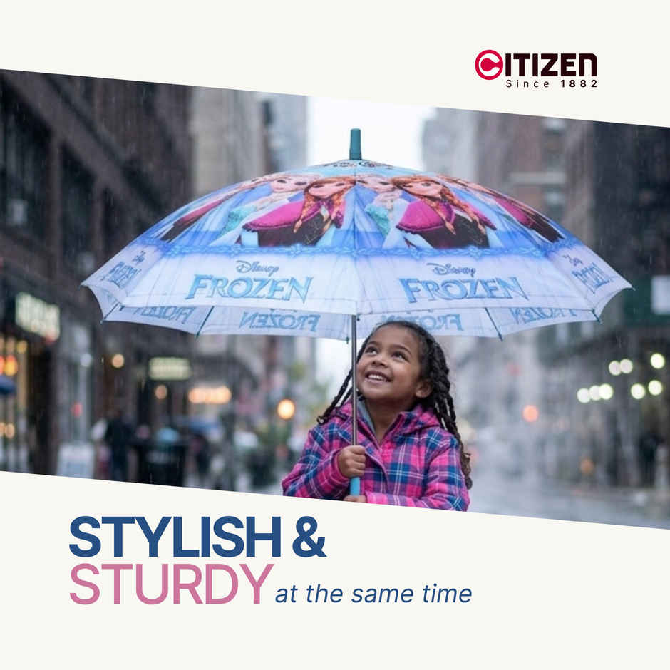 Citizen Kids School Umbrella | 2 Fold | 19 Inch | Frozen Printed