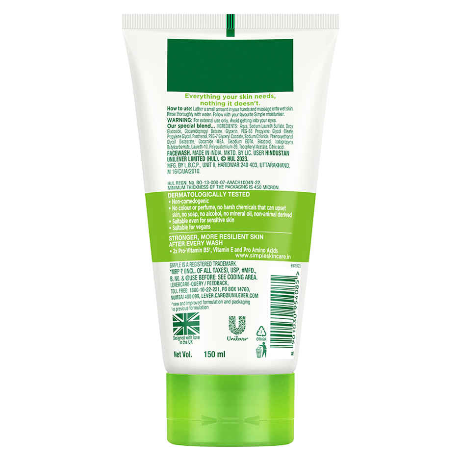 Simple Kind To Skin Moisturising Facial Wash