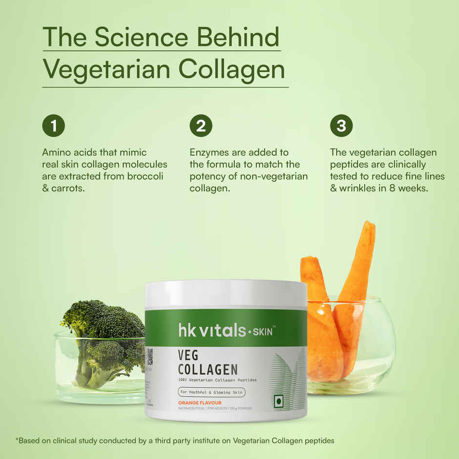 hk vitals Veg Collagen Supplement Orange 120g