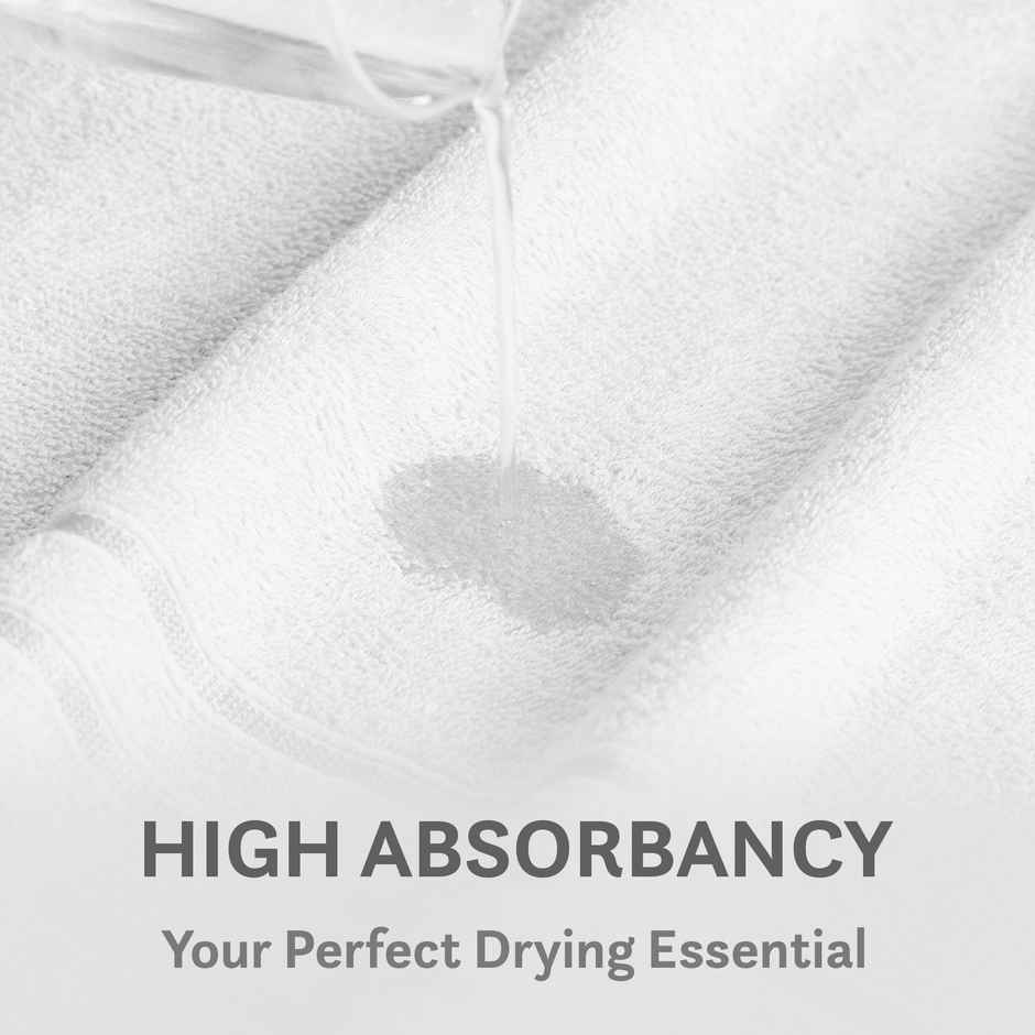 myTrident Comfort Living Cotton Hand Towel Set | Baby Talc