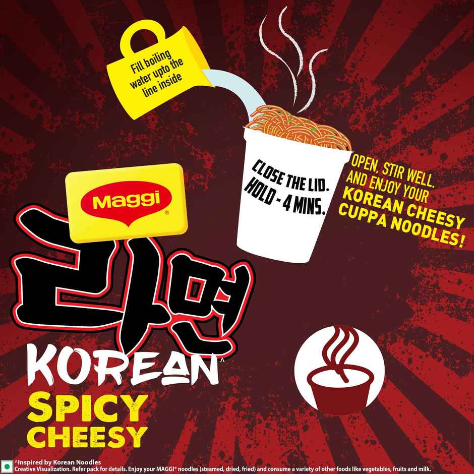 Maggi Korean Spicy Cheesy Cuppa Noodles