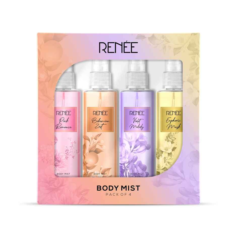 RENEE Body Mist Pack Of 4 | 20 ml Each