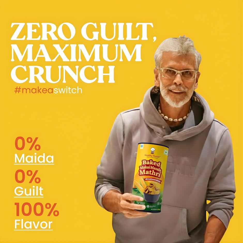 Healthy Master Baked Namkeen Mathri | Makai Masala