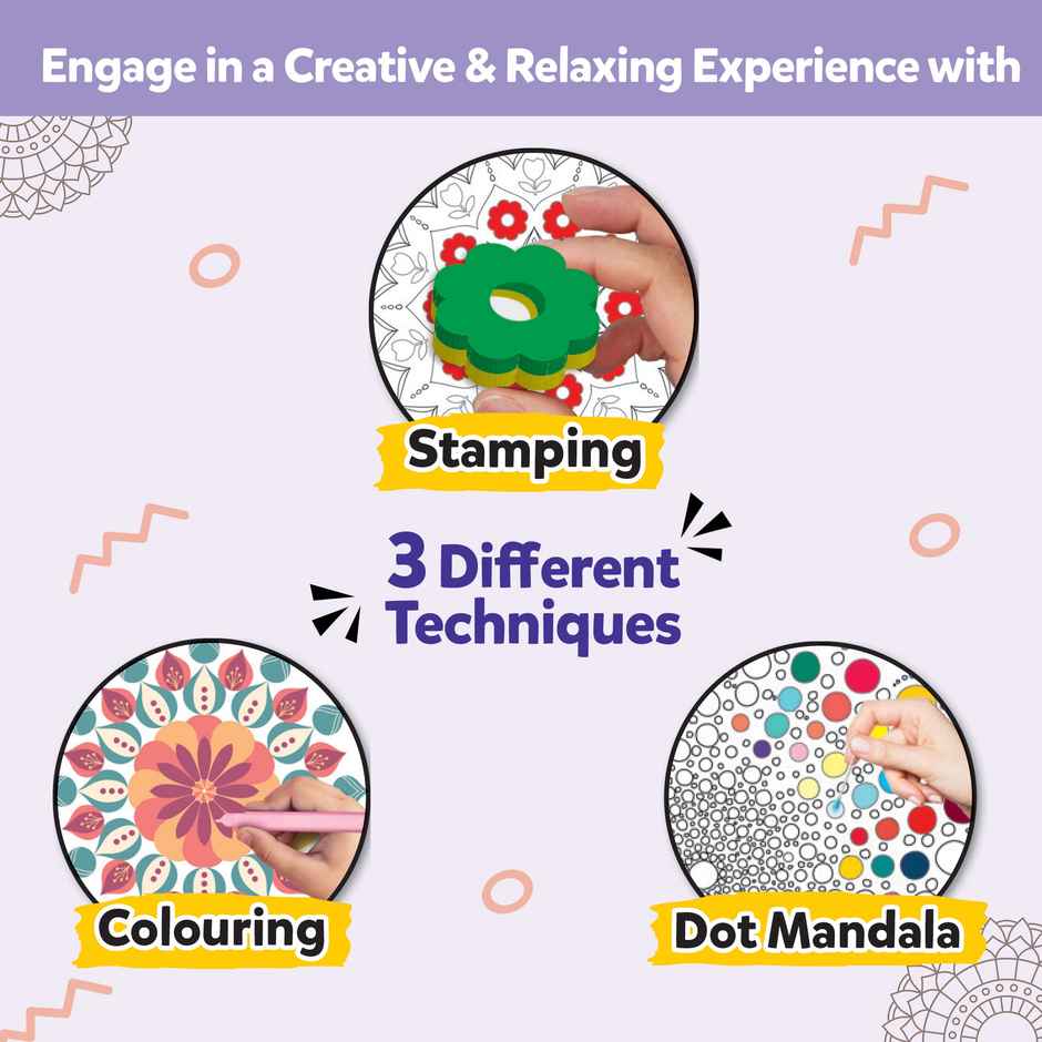 Little Berry Ultimate Mandala Art & Craft Kit For Kids & Adults | Make 20+ Mandala Projects - Lb93