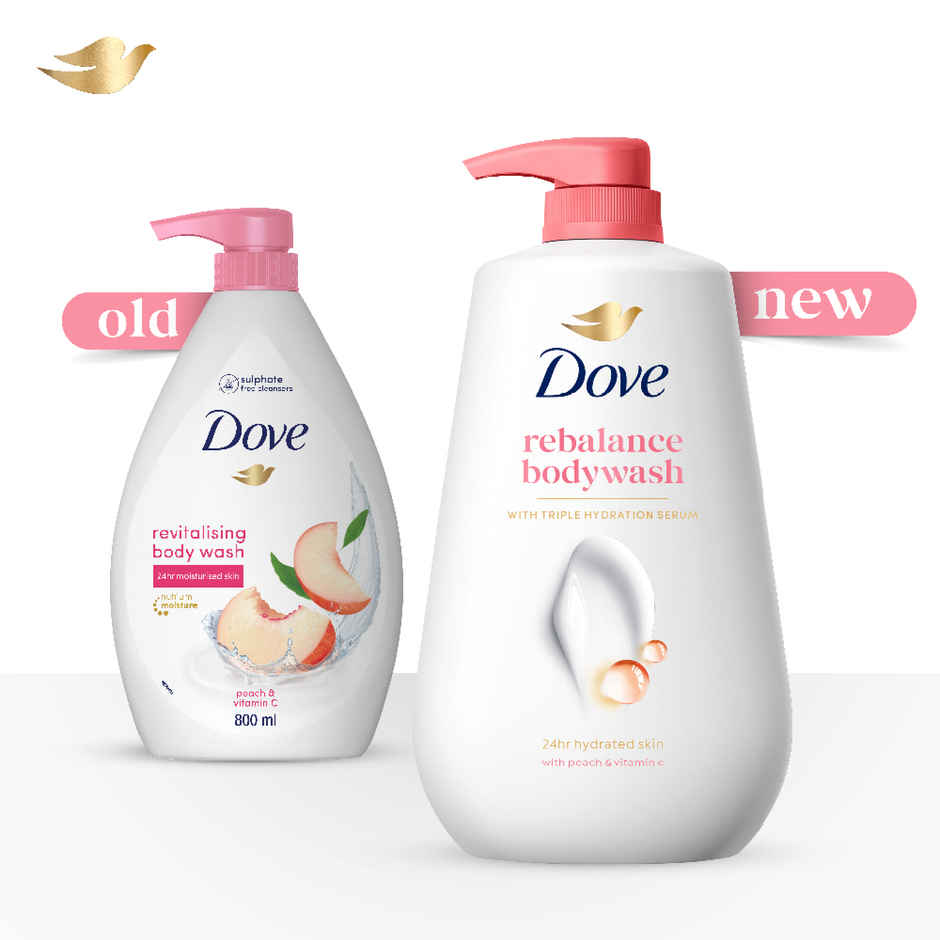 Dove Rebalance Bodywash with Triple Hydration Serum