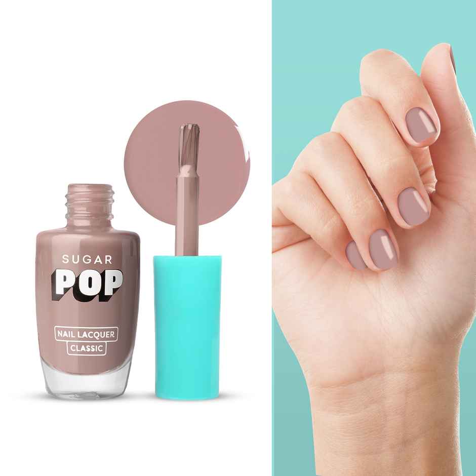 Sugar Pop Nail Lacquer - 27 Crystal Clear(10ml) & Sugar Pop Quick Drying Ultra Long-Wear Glossy Finish Nail Lacquer -Silk Stockings 08(10ml) Combo