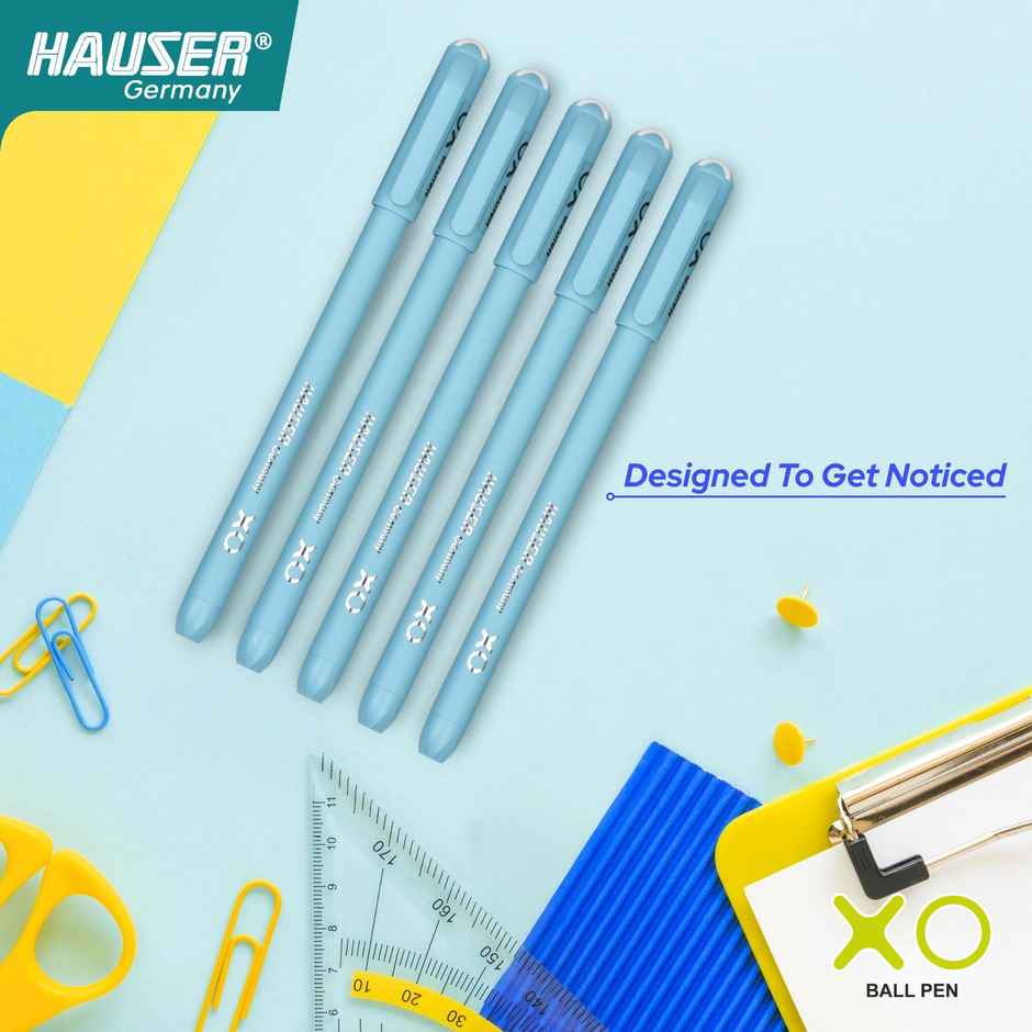 Hauser Xo Ball Pen Blue Pack Of 5