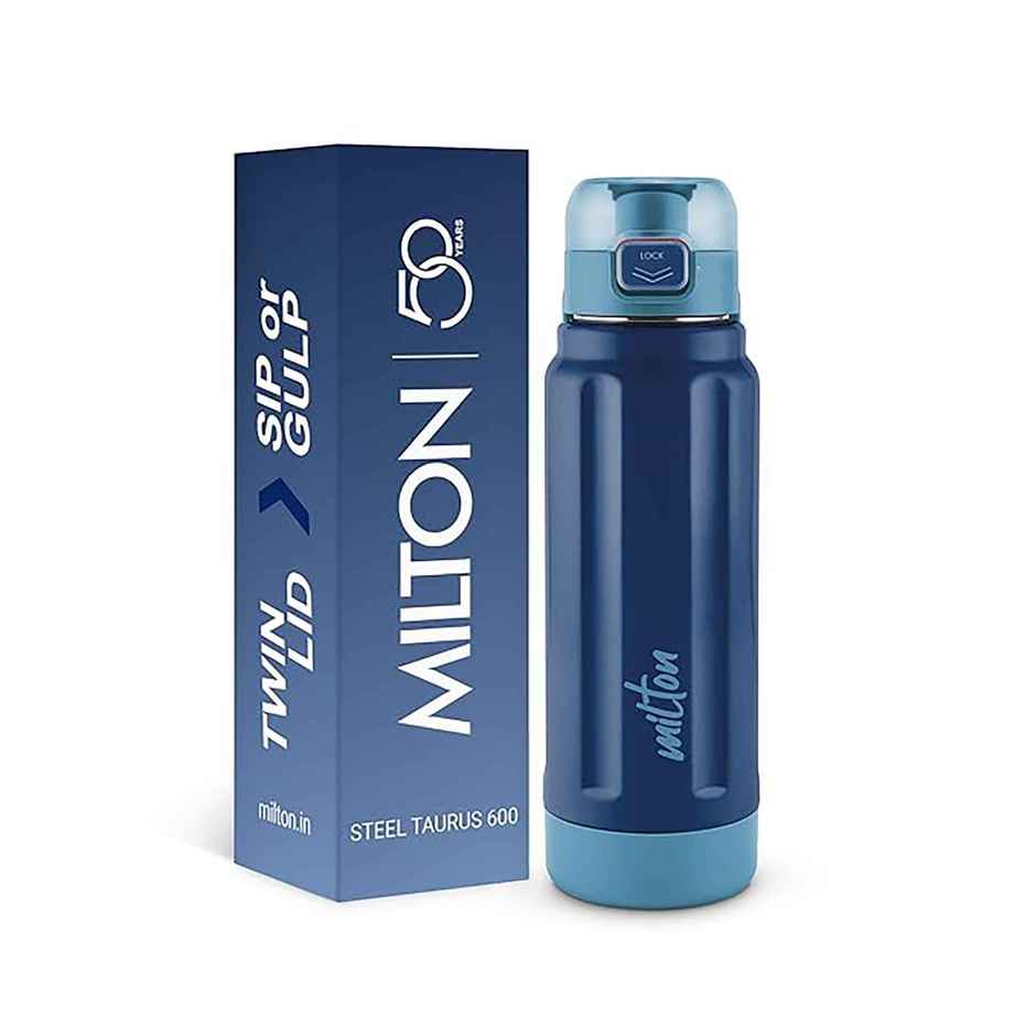 Milton Taurus Steel Insulated Bottle | 665 ml | Dark Blue | PU Insulated