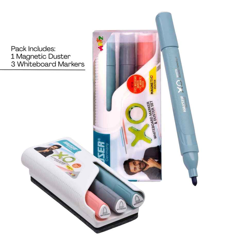 Hauser Xo White Board Marker Duster Set