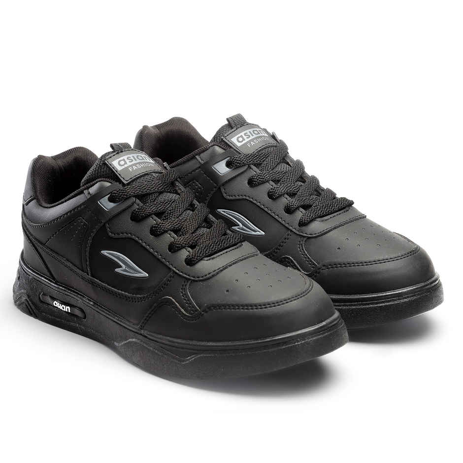 Asian Boston-01 Men Sneakers | Black | Size-7