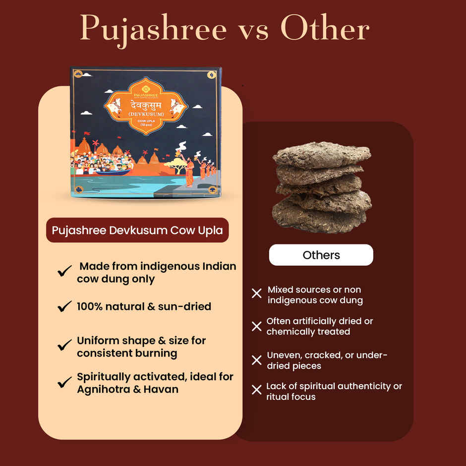 Pujashree Devkusum Cow Upla with Floral Fragrance